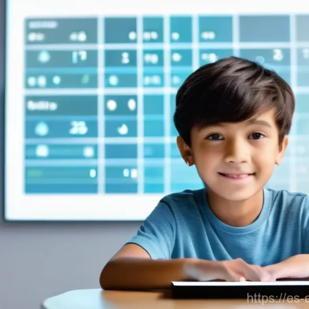 교육공학과 학습장애 학생 지원 - **AI Personalized Learning Companion**
    A bright, clean image of a cheerful 10-year-old boy, wear...
