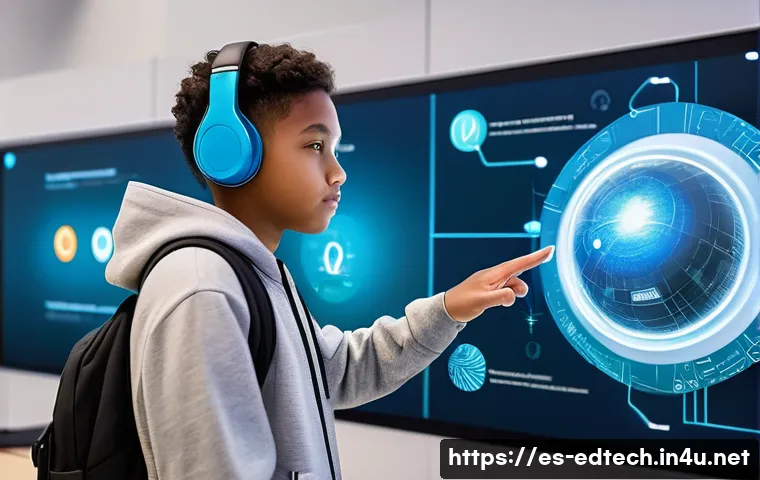 교육공학과 평생 교육 공학 - **Prompt 1: "Future of Personalized Learning Journey"**
    A bright, clean, and futuristic classroo...